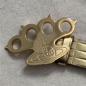 Vivienne Westwood Gold Planet Emblem Keyring